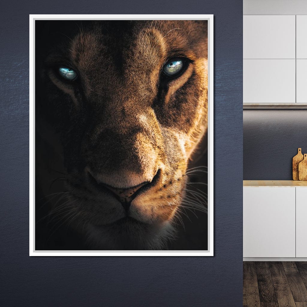 Lioness Eyes Canvas Wall Art