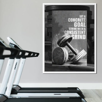 Concrete Goal Consistent Grind Canvas Wall Art