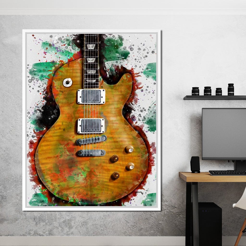 Gary Moore's & Peter Green's Guitar Canvas Wall Art