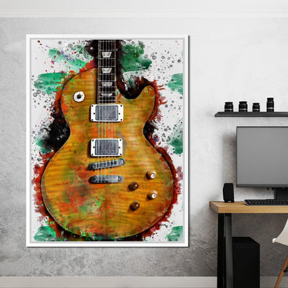 Gary Moore's & Peter Green's Guitar Canvas Wall Art