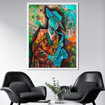 Soul Jazz Player Canvas Wall Art