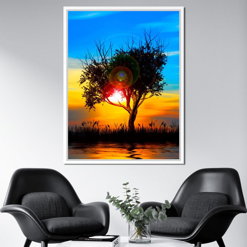 Colorful Sundown Canvas Wall Art