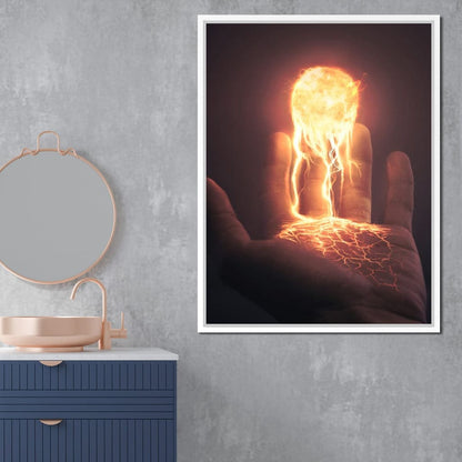 Holding the Sun Canvas Wall Art