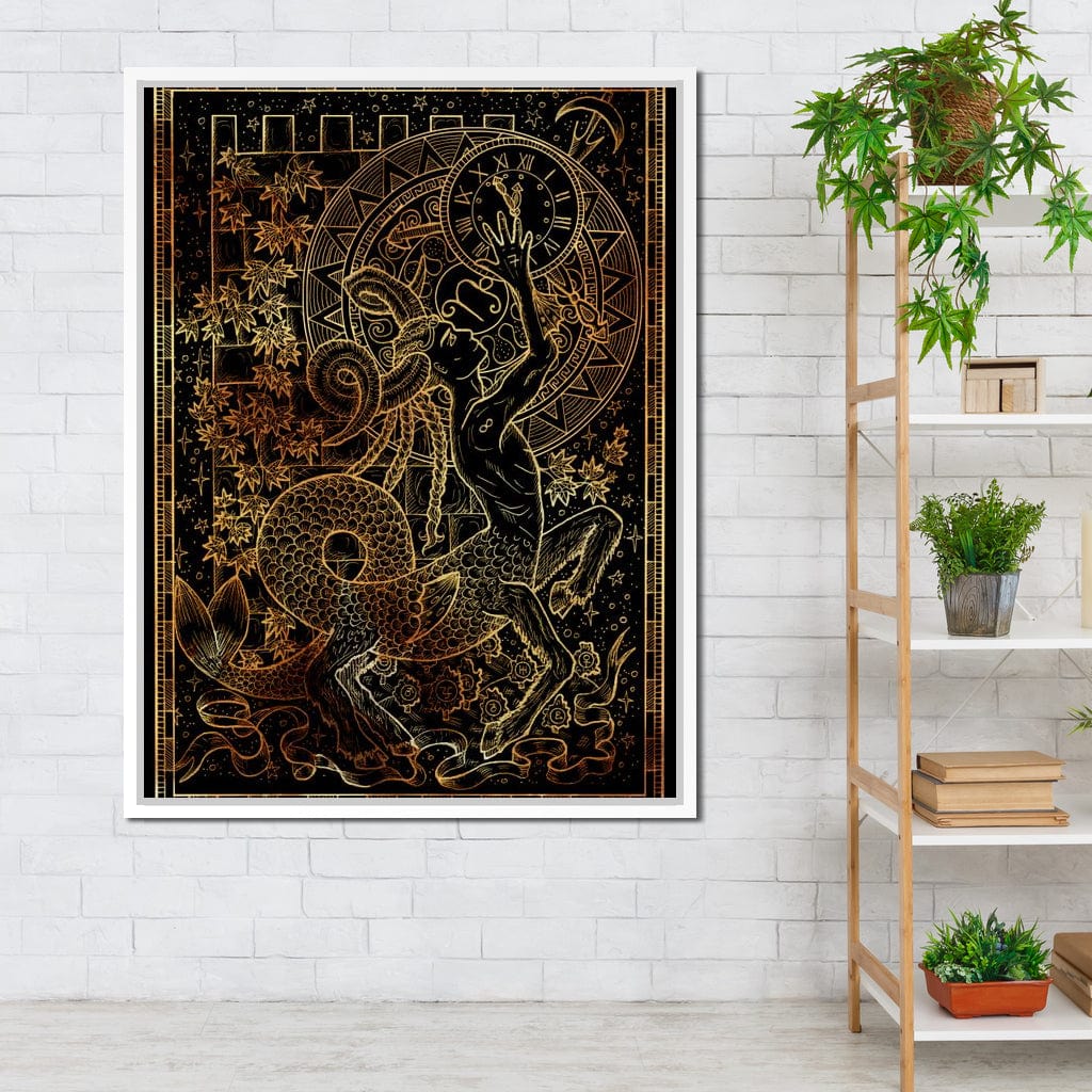 Zodiac sign Capricorn Canvas Wall Art
