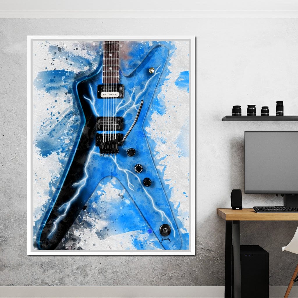 Dimebag Darrell's Guitar Canvas Wall Art