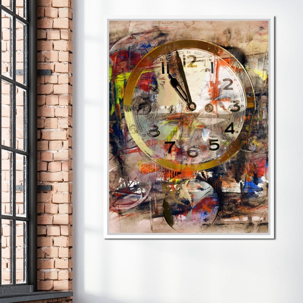 Art Clock Canvas Wall Art