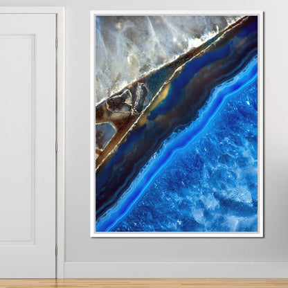 Blue Stone Canvas Wall Art