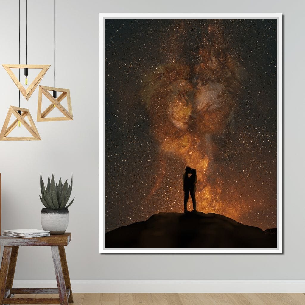 Her Lion, His Wolf - KitConcepts Canvas Wall Art