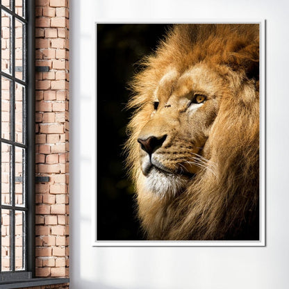 Lion View Canvas Wall Art