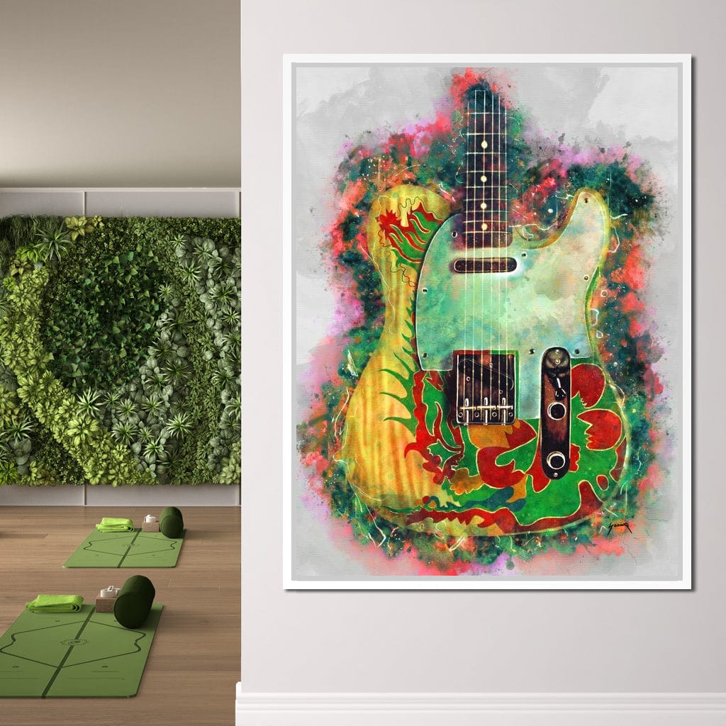 Jimmy Page's Guitar Canvas Wall Art