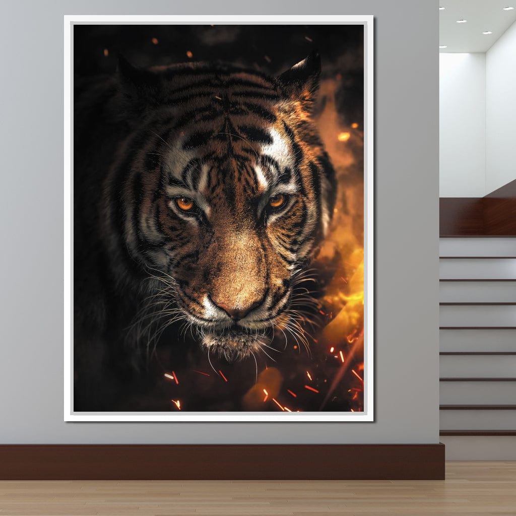Tiger Sparkles Canvas Wall Art
