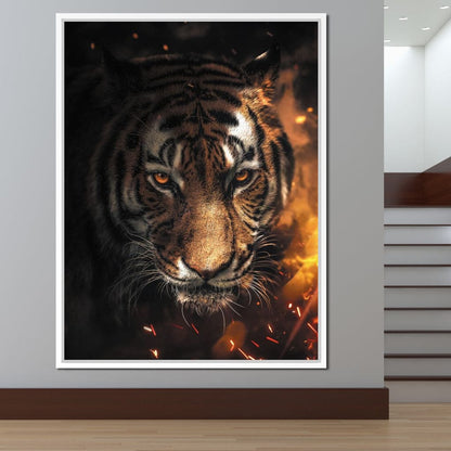 Tiger Sparkles Canvas Wall Art