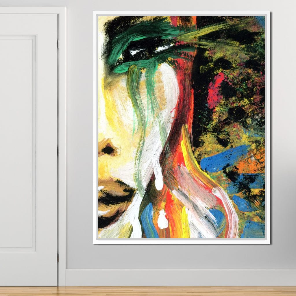 Emotional Lady Canvas Wall Art