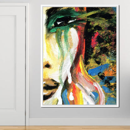 Emotional Lady Canvas Wall Art