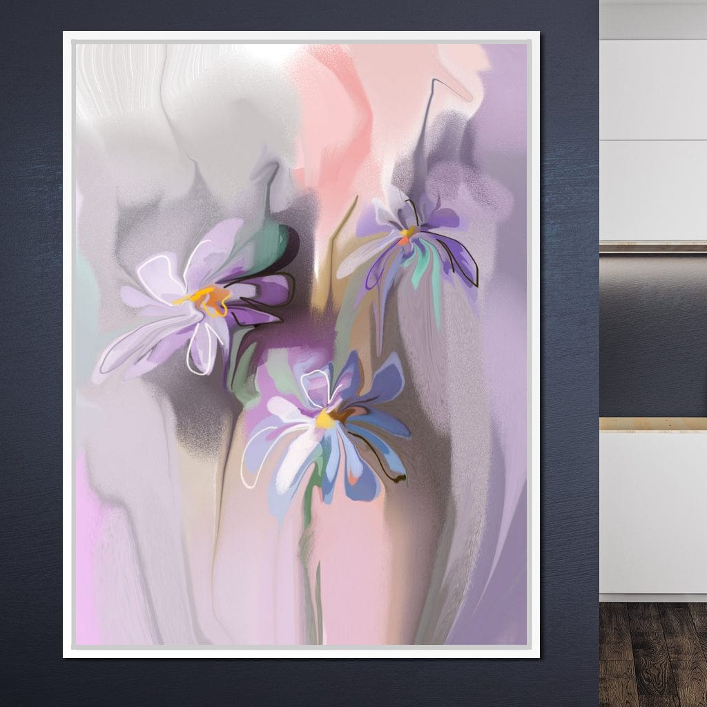 Purple Daisies Canvas Wall Art