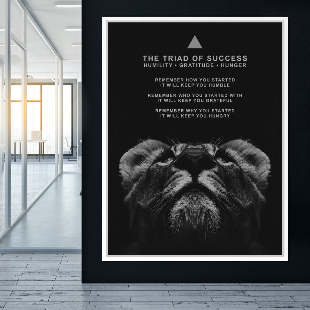 The Triad of Success Canvas Wall Art