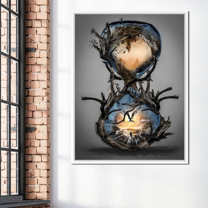 Hourglass Canvas Wall Art