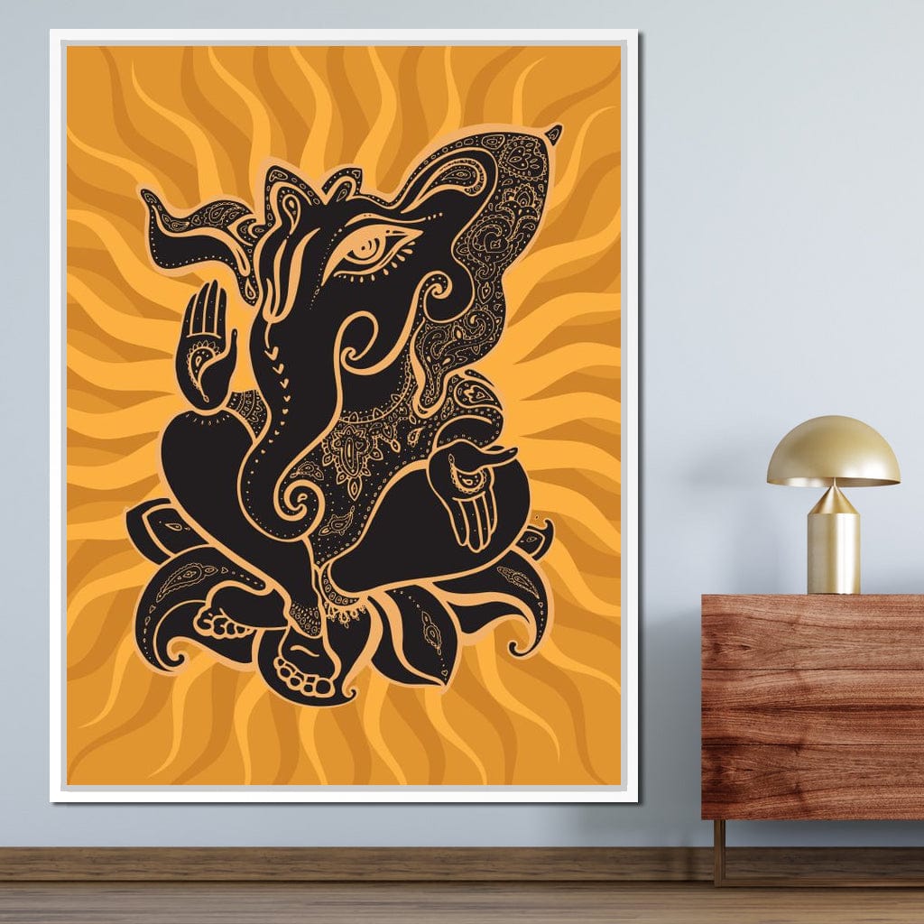 Ganesh Wisdom Canvas Wall Art