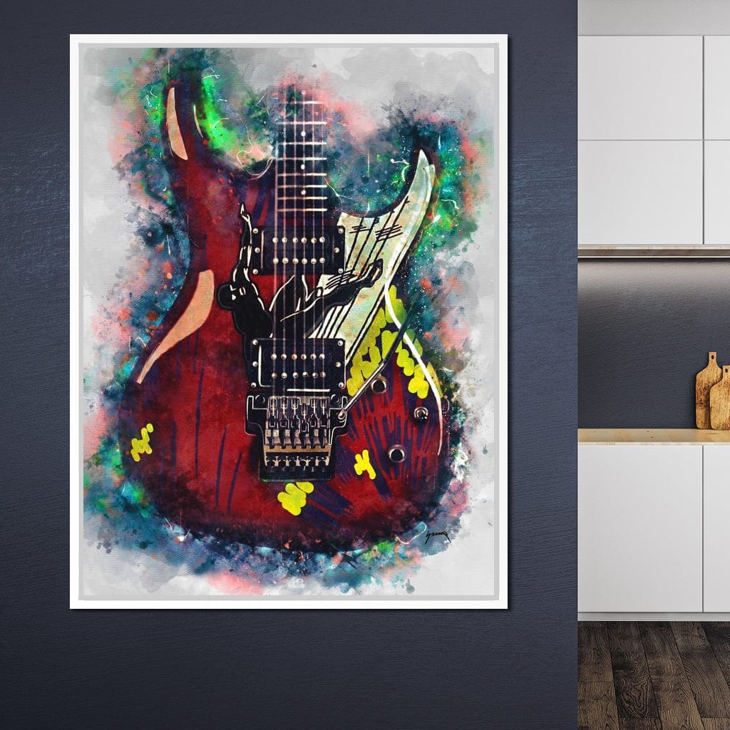 Joe Satriani's Guitar Canvas Wall Art