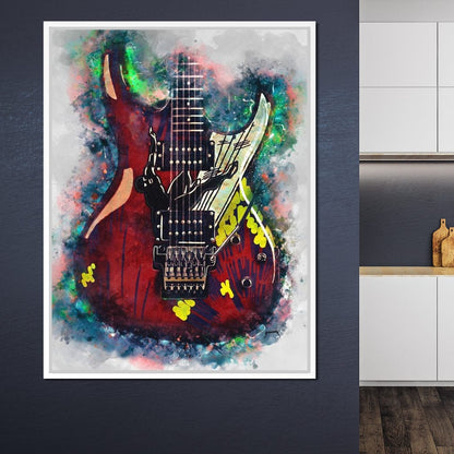 Joe Satriani's Guitar Canvas Wall Art