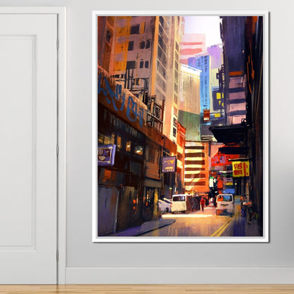 Hemererae Market Canvas Wall Art