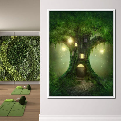 Magical Tree House Canvas Wall Art