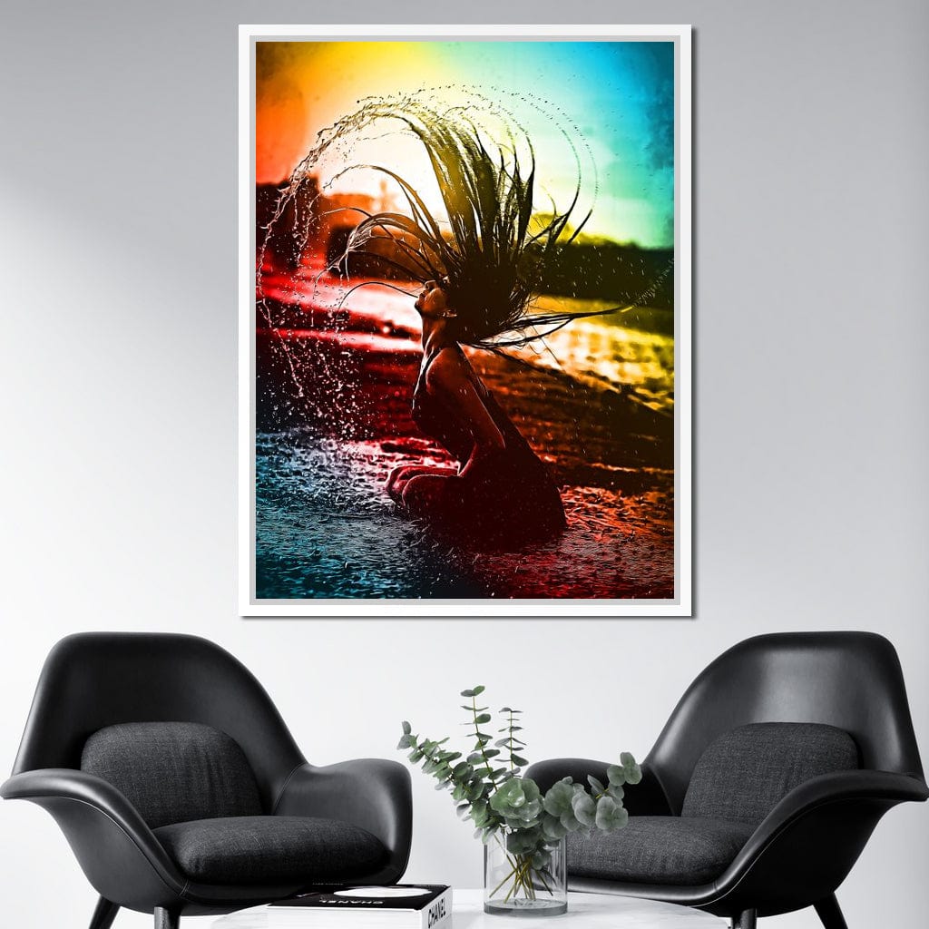 Neon Summer Days Canvas Wall Art