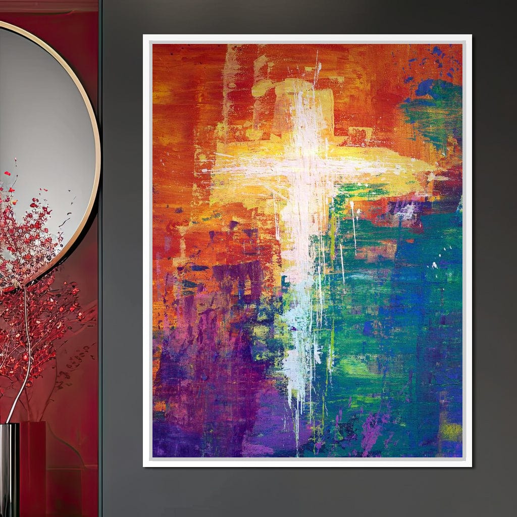 Abstract Cross Canvas Wall Art