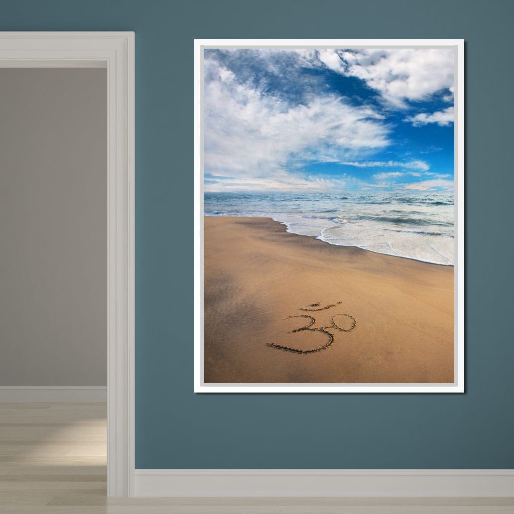 Meditation Beach Canvas Wall Art