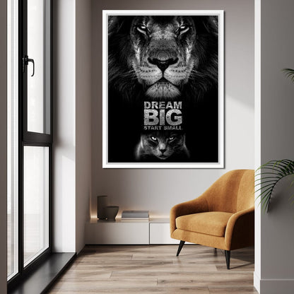 Dream Big Start Small Canvas Wall Art