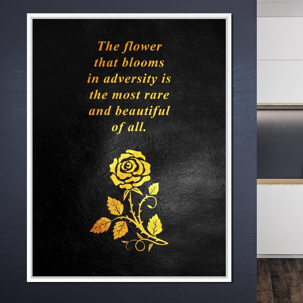 The Flower That Blooms Canvas Wall Art