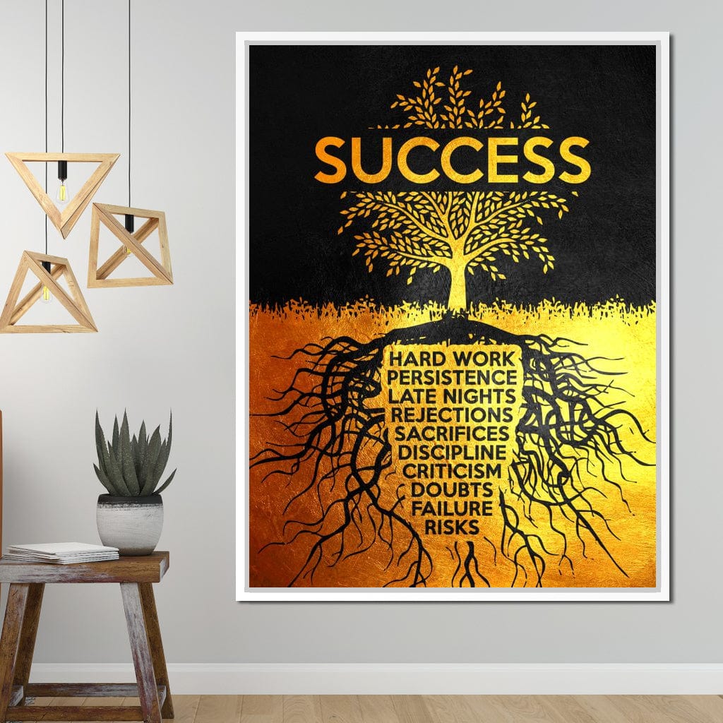 Success Tree Canvas Wall Art
