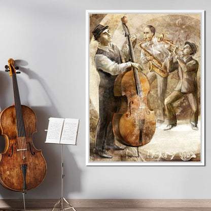 Jazz Band Canvas Wall Art