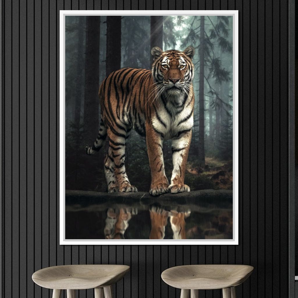 Tiger Reflection Canvas Wall Art