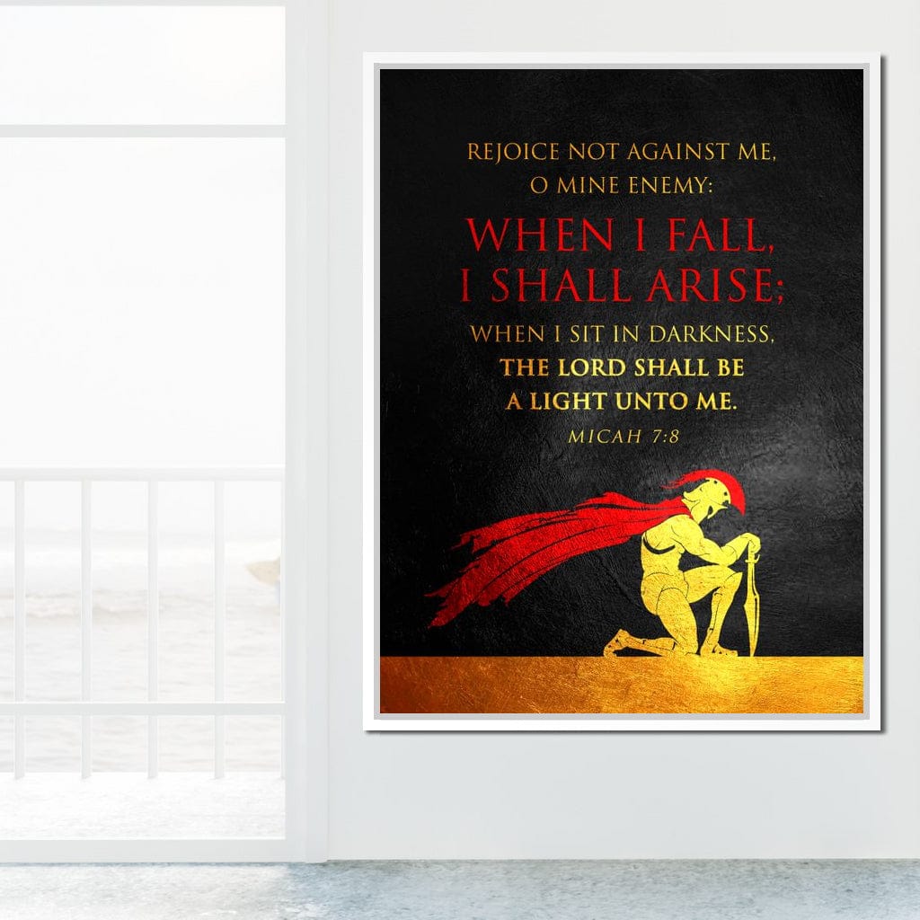 Micah 7:8 Canvas Wall Art