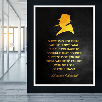 Winston Churchill Canvas Wall Art
