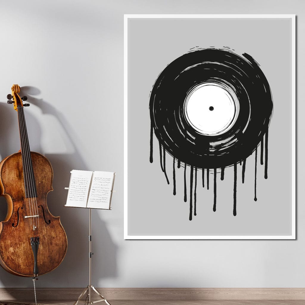 Vinyl Dripping Canvas Wall Art