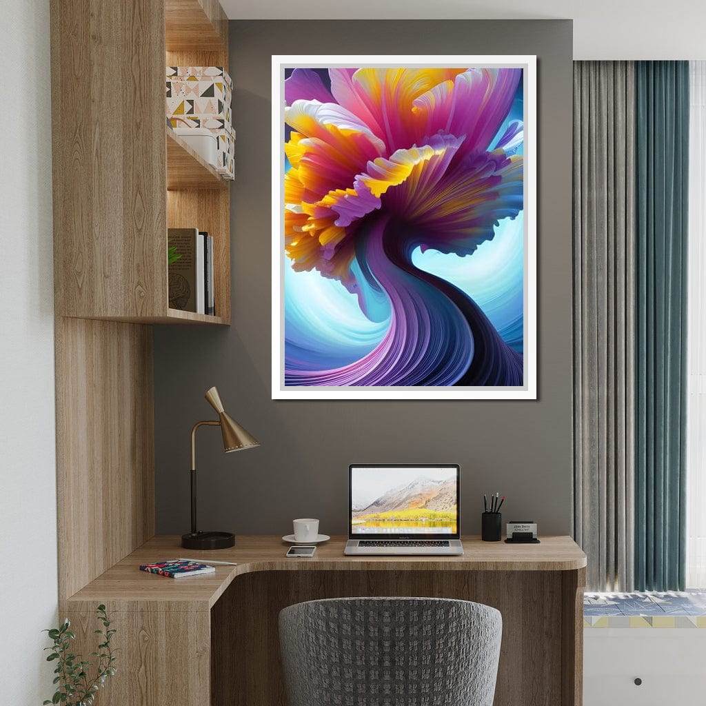 Flower Splash Art Canvas Wall Art