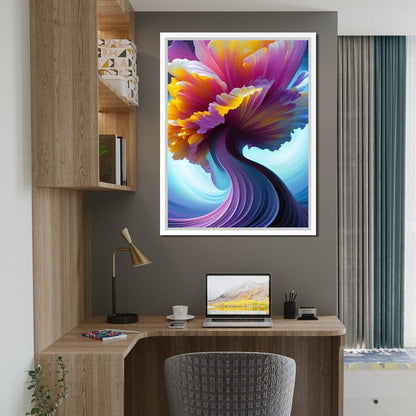 Flower Splash Art Canvas Wall Art