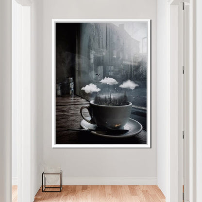 Cup Forest Canvas Wall Art