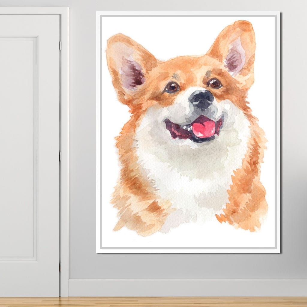 Welsh Corgi Canvas Wall Art