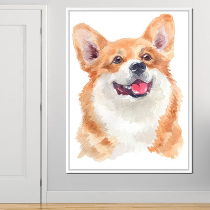 Welsh Corgi Canvas Wall Art