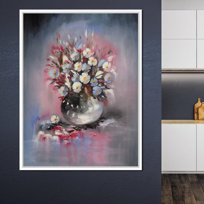 Beautiful Flowers Vase Canvas Wall Art