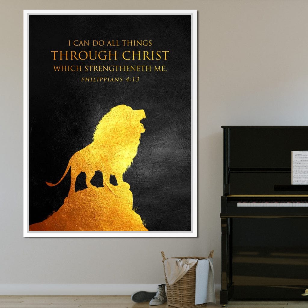 Philippians 4:13 Canvas Wall Art
