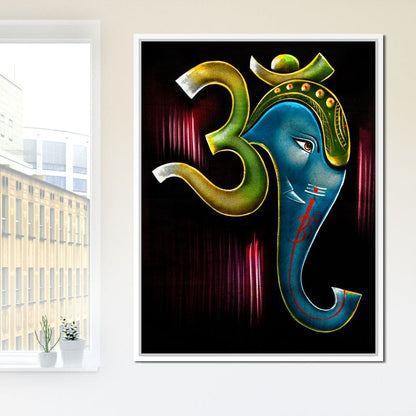 Ganesh Diwali Canvas Wall Art