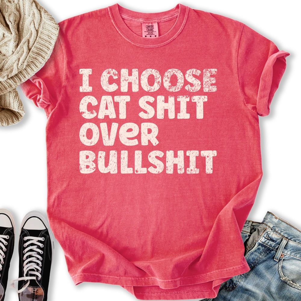 I Choose Cat Shit Relaxed Tee