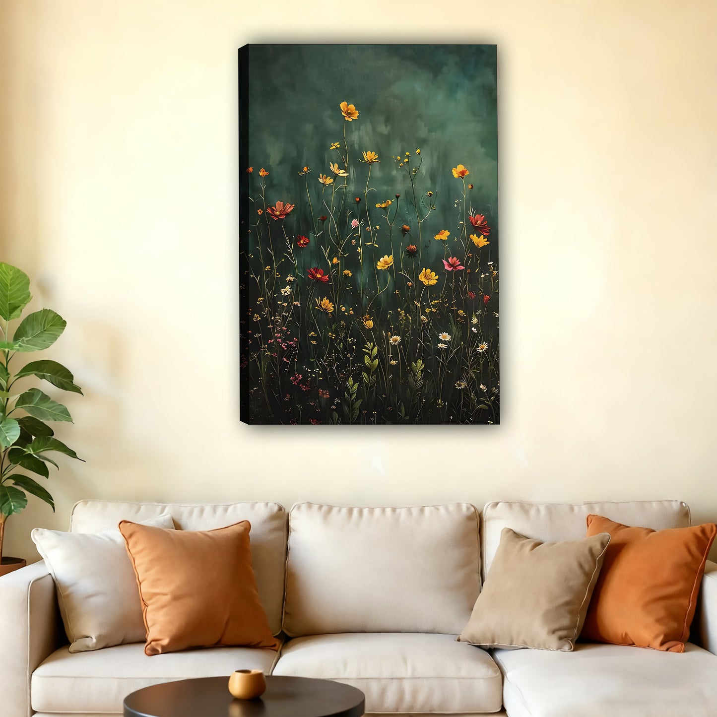 W387 Natural Wood Grain Canvas Decorative Painting – Abstract Art | Ideal for Living Rooms and Offices