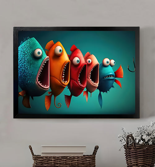 W207 Natural Wood Canvas – Abstract Art | Perfect for Living Room & Office