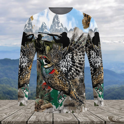 Quail And Hunter In The Wild All Over Print