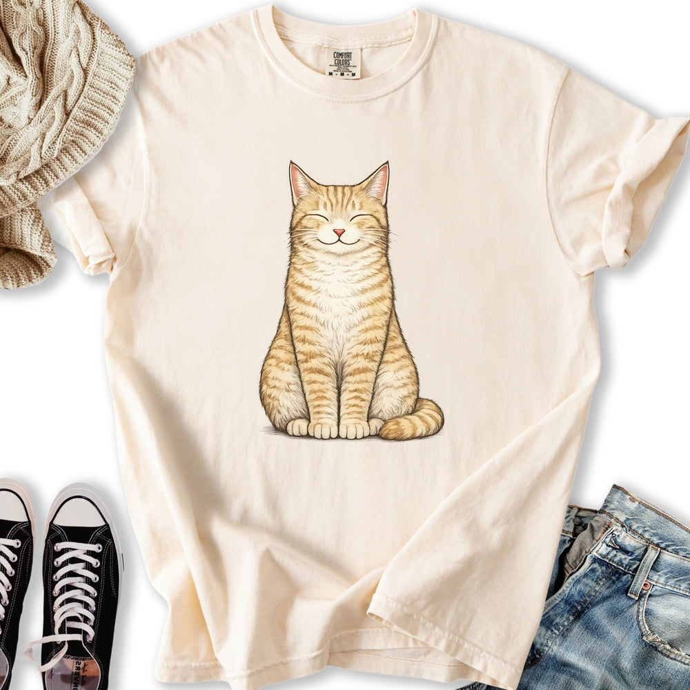 Smiling Cream Tabby Relaxed Tee